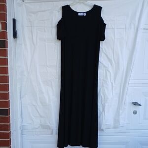 Attitudes by Renee Full Length Maxi Cold Shoulder Short Sleeve Dress Size